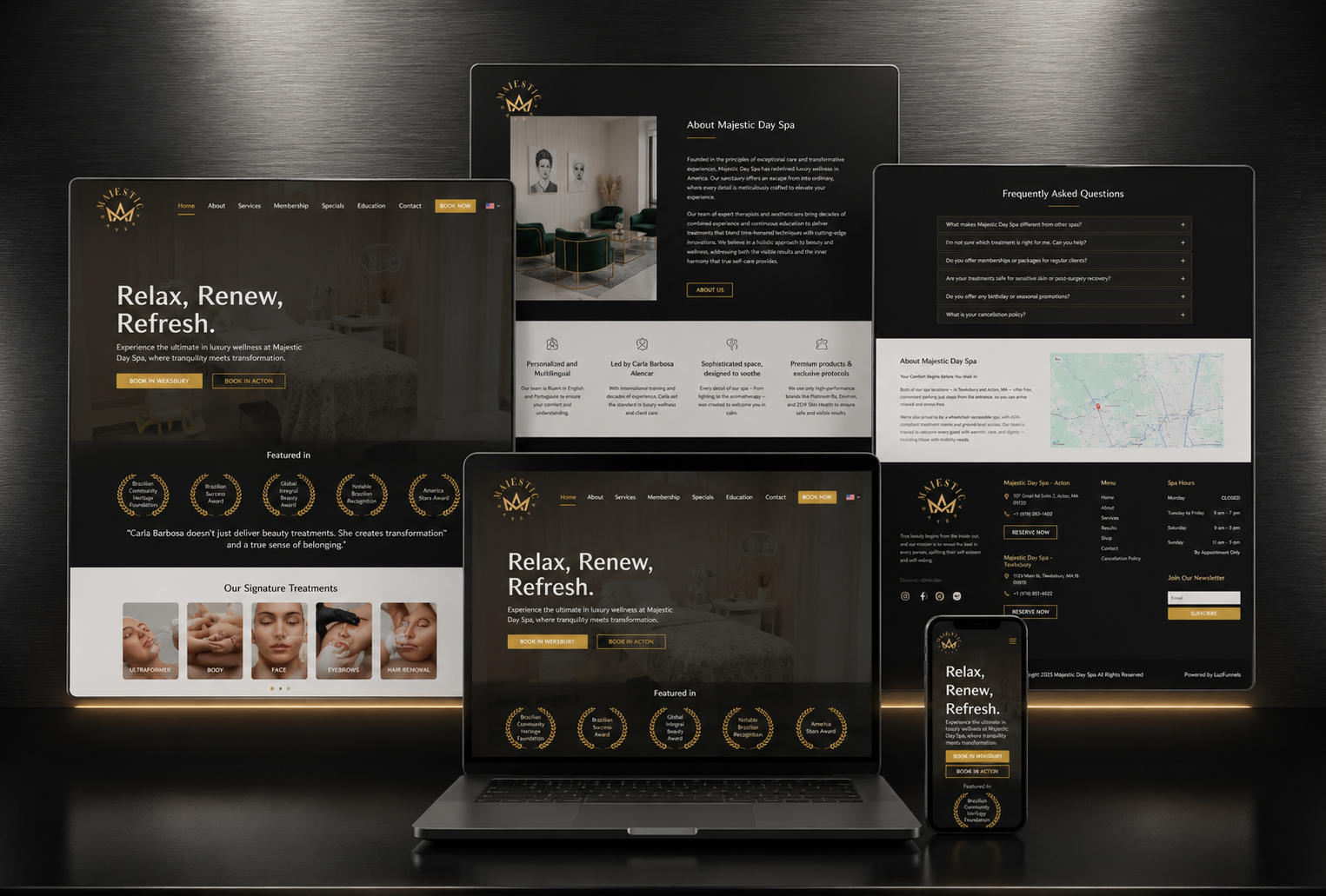 Day Spa Website