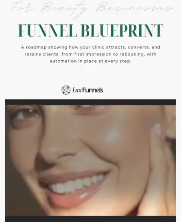 The Beauty Boss Guide to Google Business Profile lead magnet ebook cover by Lux Funnels.